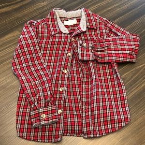 Peek Button Down Flannel Size 4/5